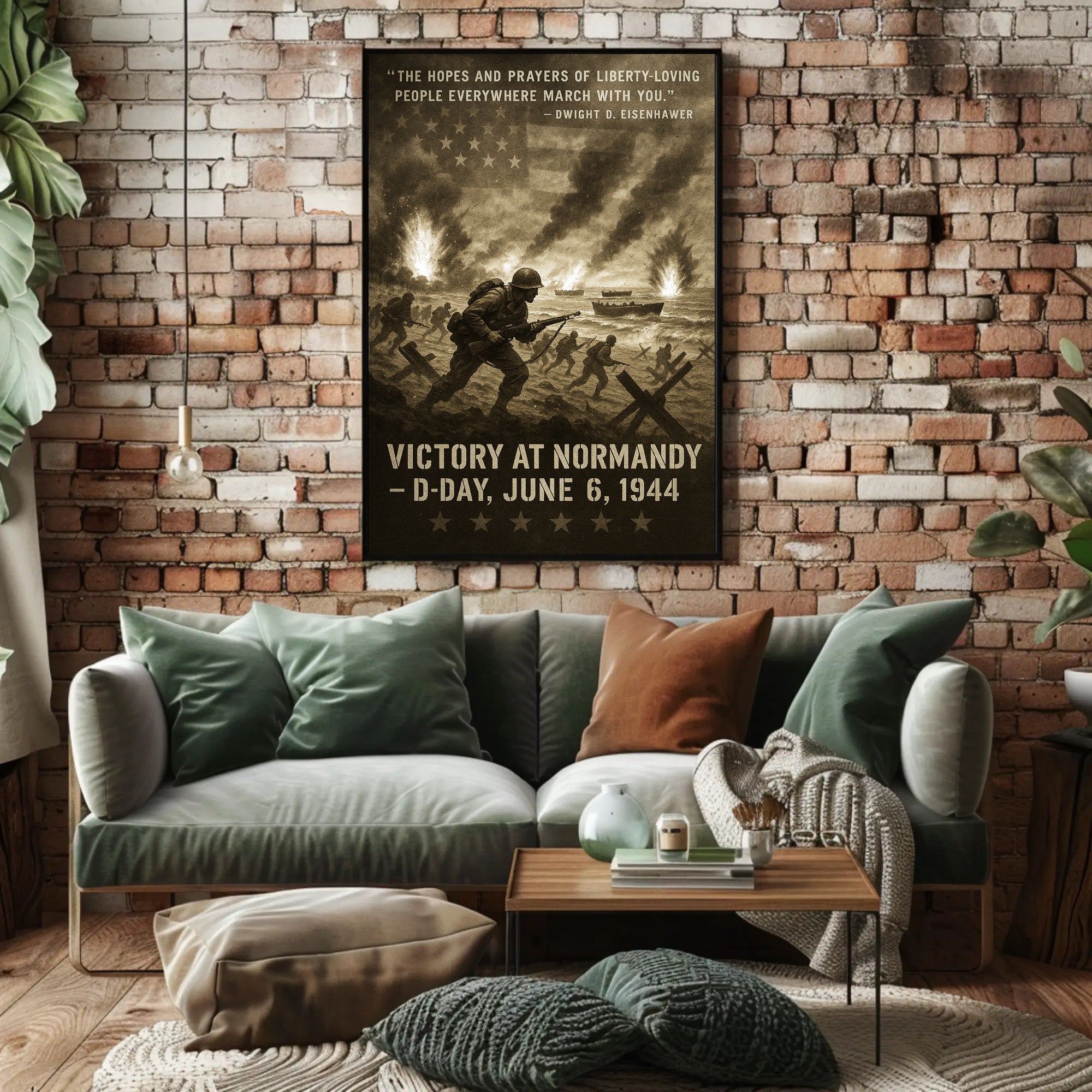 Dwight D. Eisenhower Quote DDay Victory Poster PosterGoat