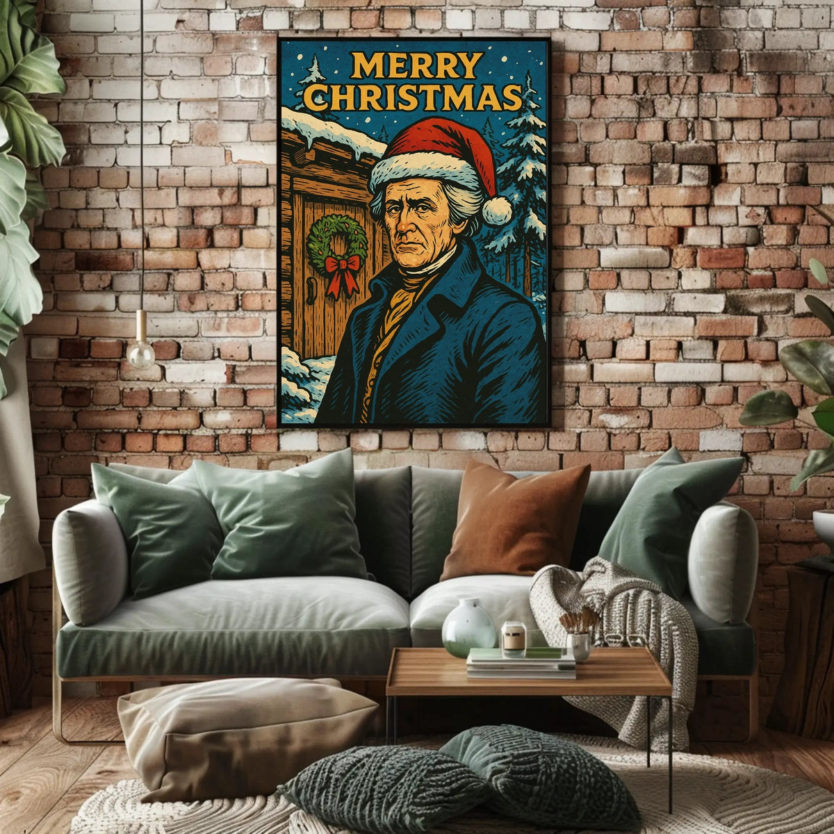 Merry Christmas Portrait Poster