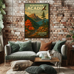 Discover Acadia National Park Wall Art PosterGoat