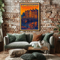 Amsterdam Evening Glow Poster