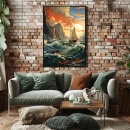 Voyage At Sea Poster PosterGoat
