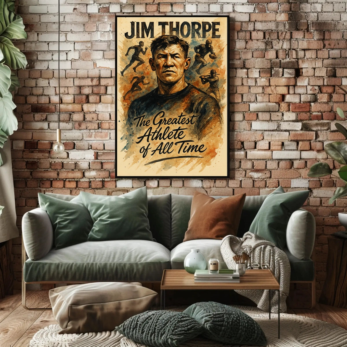 Jim Thorpe Legendary Athlete Tribute Jim Thorpe Poster