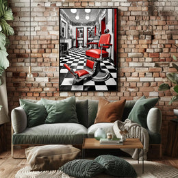 Retro Barber Shop Vibes Poster