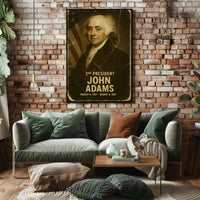 John Adams 2nd President of the United States Damaged Photograph Poster