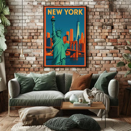Flat New York Poster Museum Quality Wall Art City Lovers