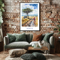 Kenya Savanna Adventure Cultural or Heritage Poster PosterGoat