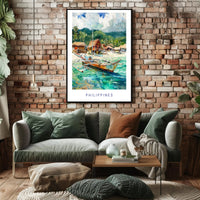 Philippines Tropical Paradise Travel Poster PosterGoat