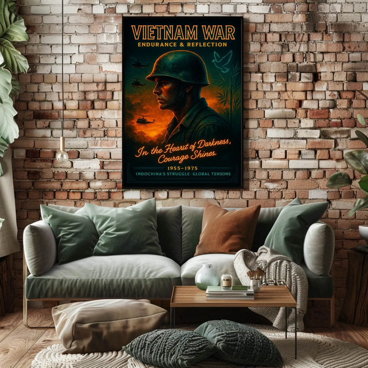 Vietnam War Endurance Reflection Poster