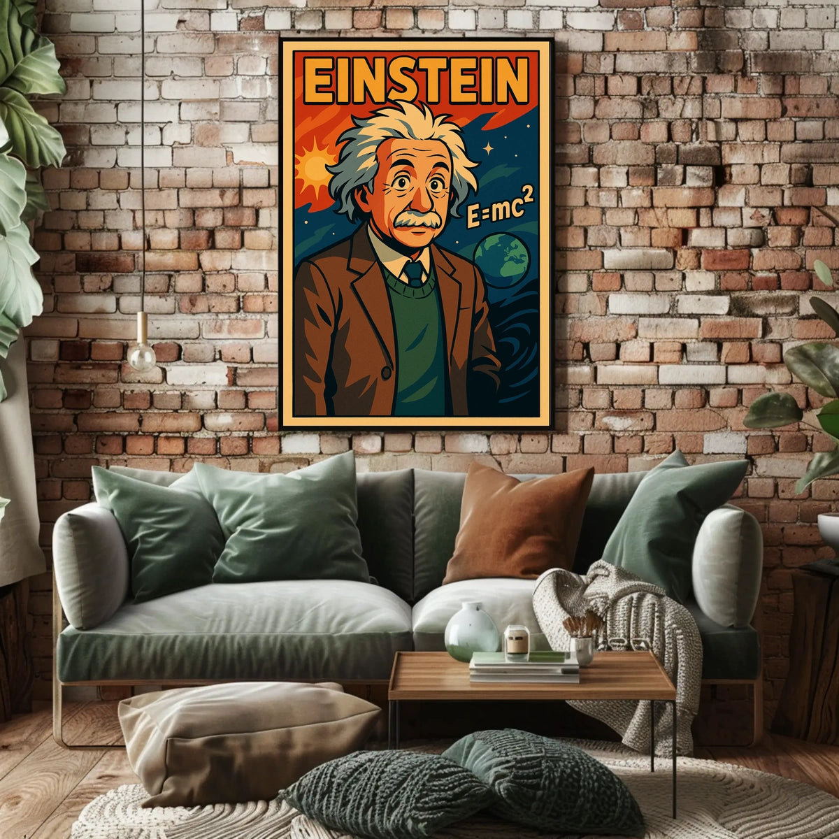 Einstein Theoretical Physicist Vintage Gift Poster