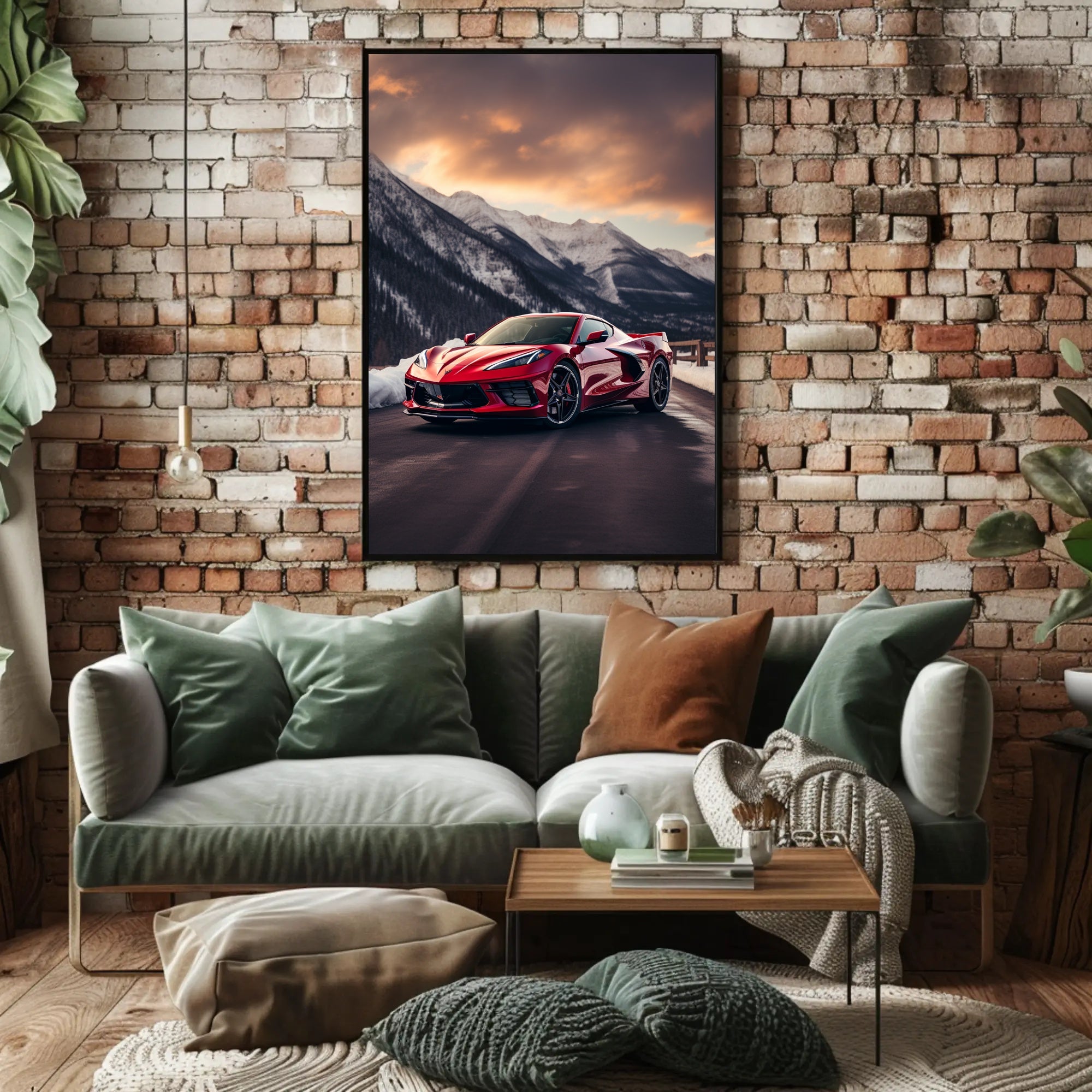Sleek Performance in a Winter Wonderland Poster PosterGoat