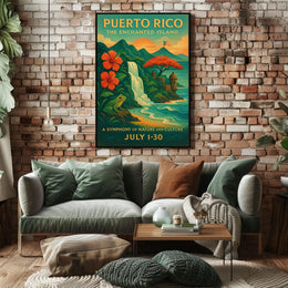Puerto Rico The Enchanted Island Poster