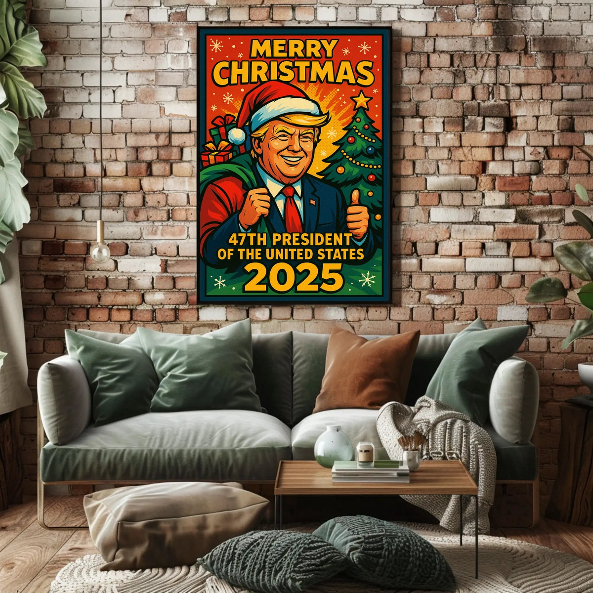 Merry Christmas 2025 47Th President Poster