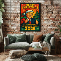 Merry Christmas 2025 47Th President Poster