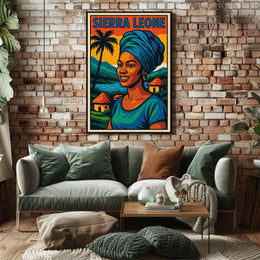Sierra Leone Vibrant Heritage Poster