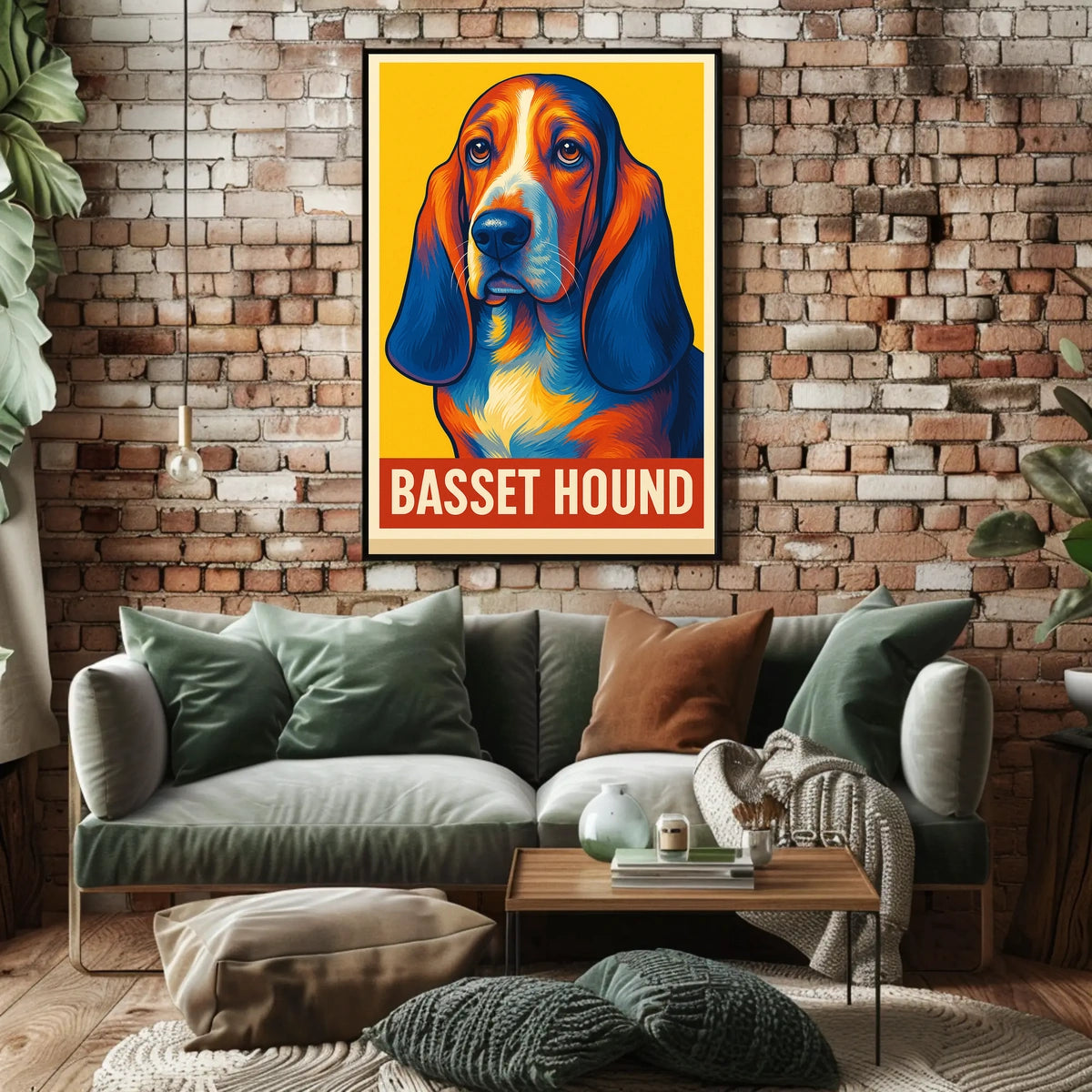 Basset Hound Art Poster