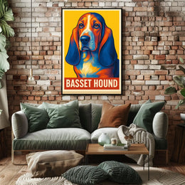 Basset Hound Art Poster
