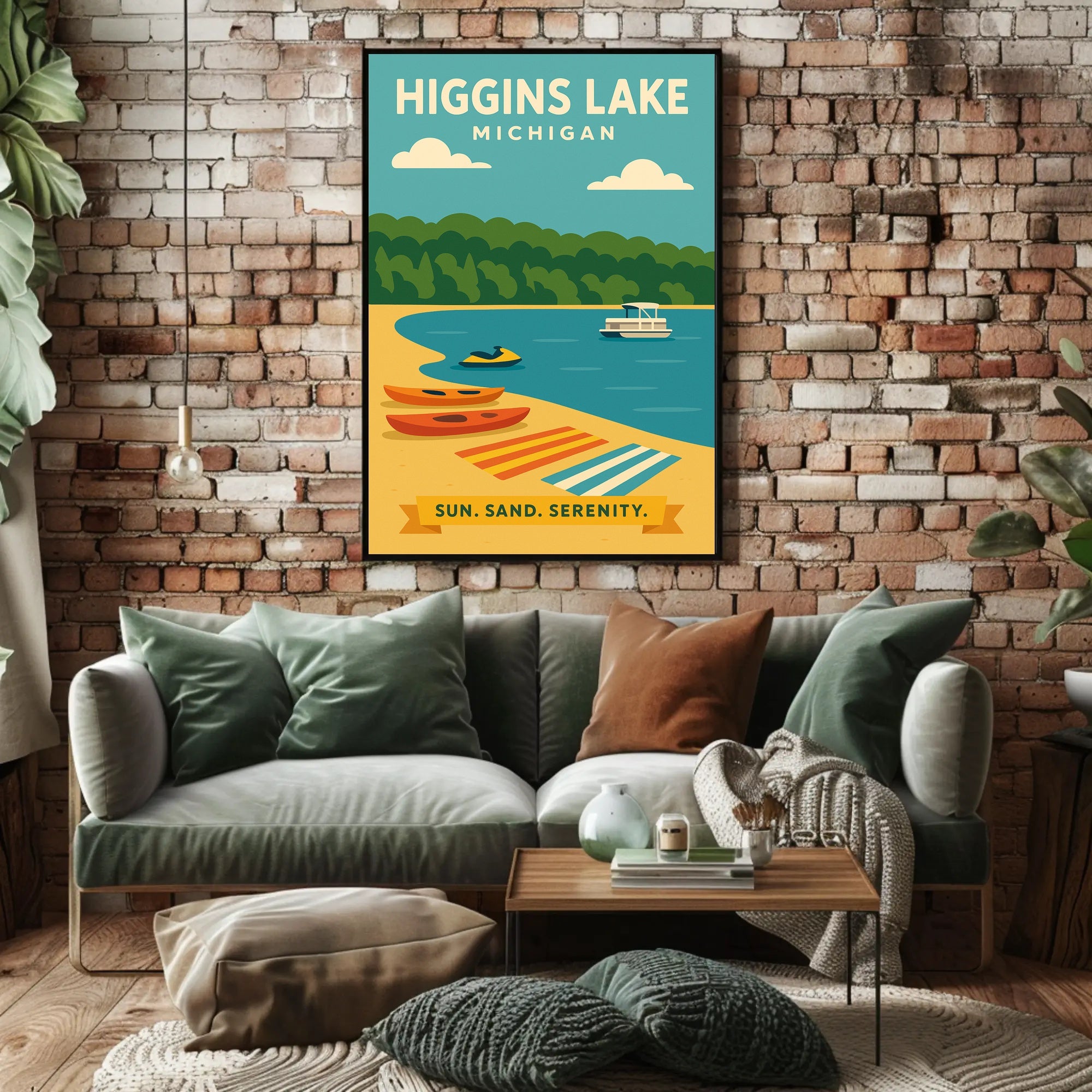 Higgins Lake Serenity Travel Poster
