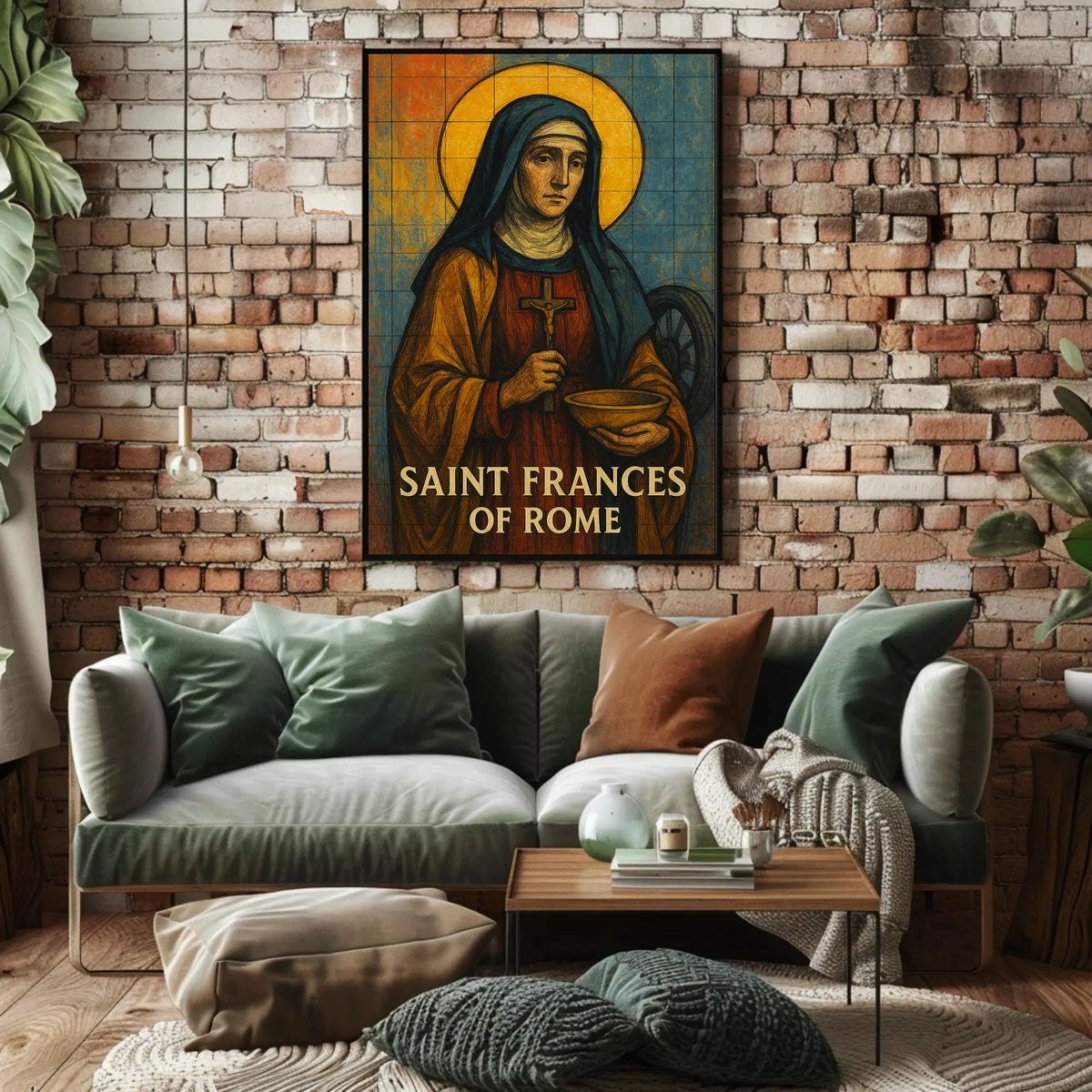 Saint Frances Of Rome Poster