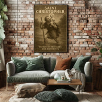 Saint Christopher Patron Of Travelers Poster
