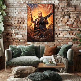 Dynamic Tribute to Herbert Hoover Poster