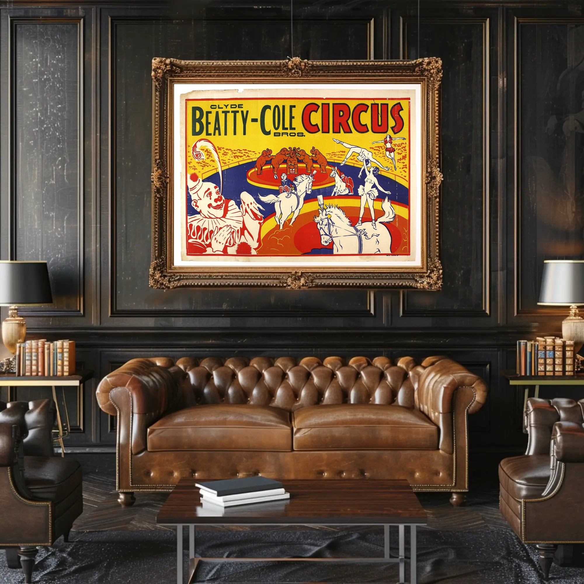 Clyde Beatty-Cole Circus Extravaganza Poster
