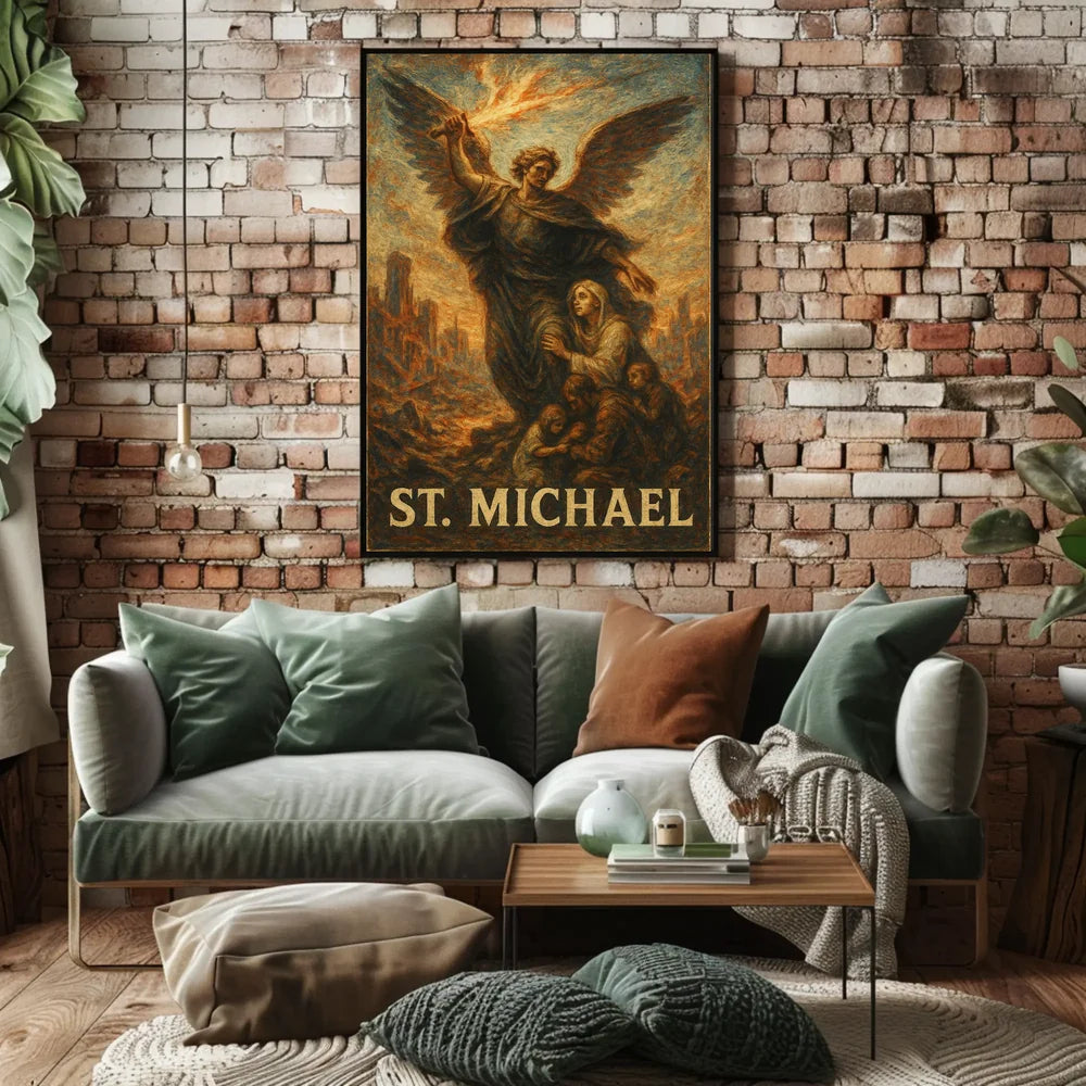 St. Michael Divine Protection Art Poster
