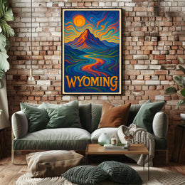 Wyoming Vibrant Landscapes Poster