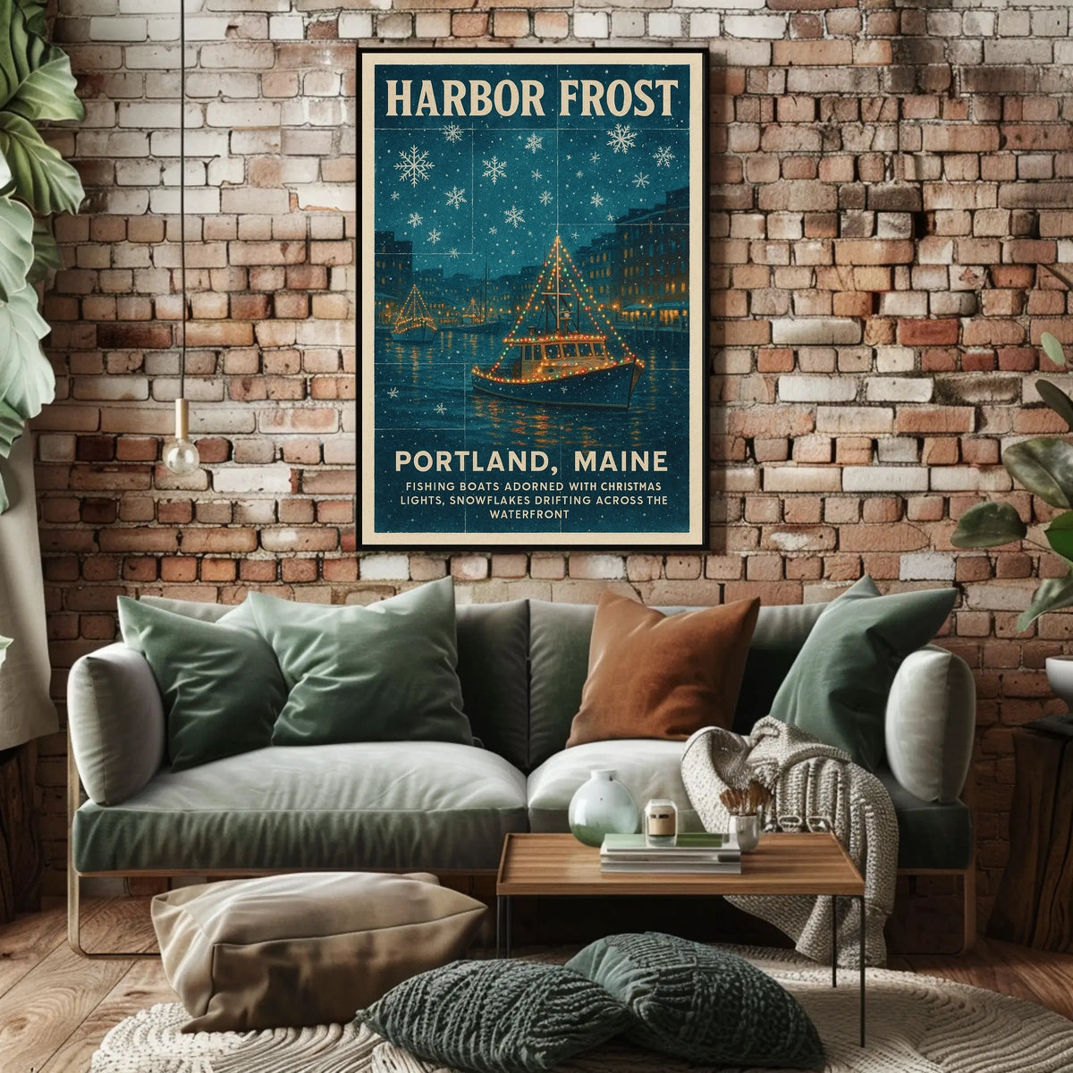 Harbor Frost In Portland, Maine Poster