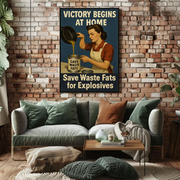 Victory Begins at Home Poster