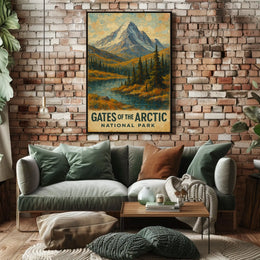 Arctic National Park Adventure Art Wanderlust Home Decor Enthusiasts Scenic Polar Majesty Poster