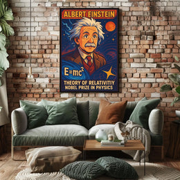 Albert Einstein Theory Of Relativity Poster