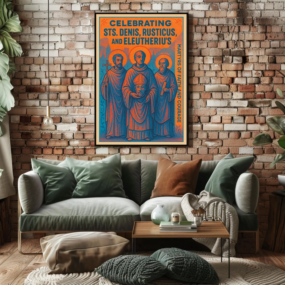 Celebrating Sts. Denis, Rusticus, and Eleutherius Poster