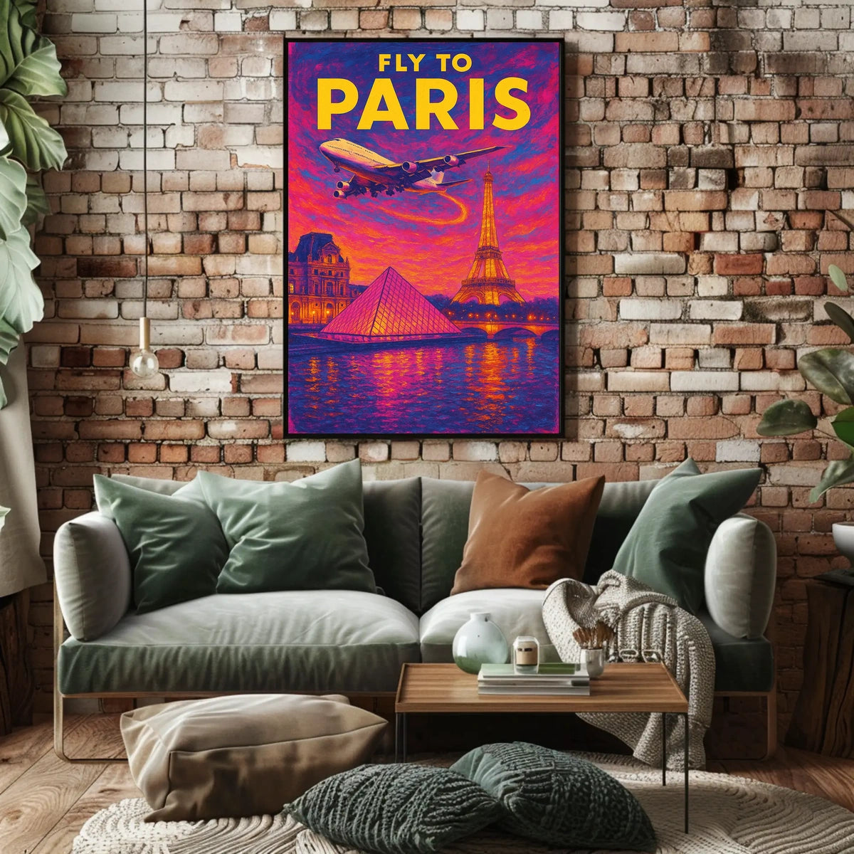 Fly to Paris Poster