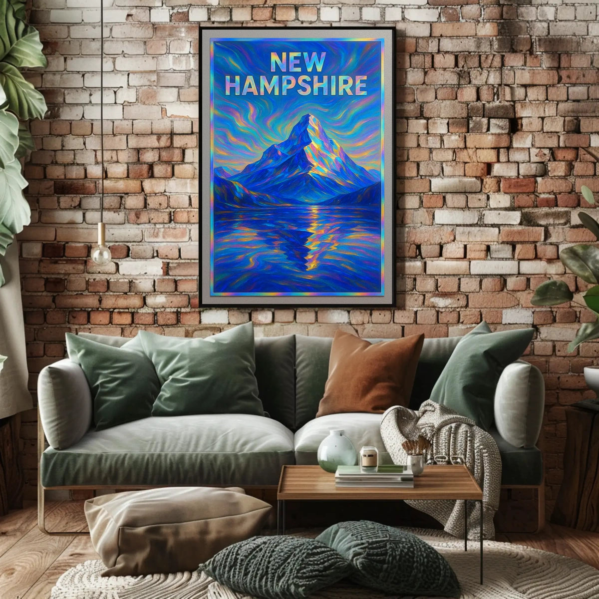 New Hampshire Mountain Landscape Poster