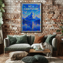 New Hampshire Mountain Landscape Poster