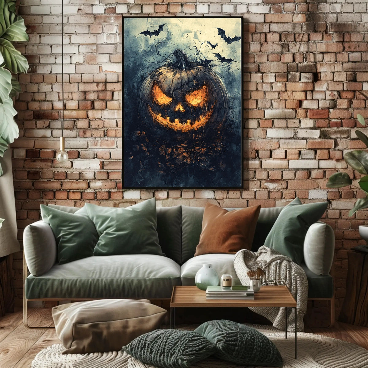 Halloween Mischief Artwork Featuring Jack-o'-Lantern Cultural Poster