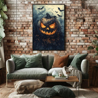 Halloween Mischief Artwork Featuring Jack-o'-Lantern Cultural Poster