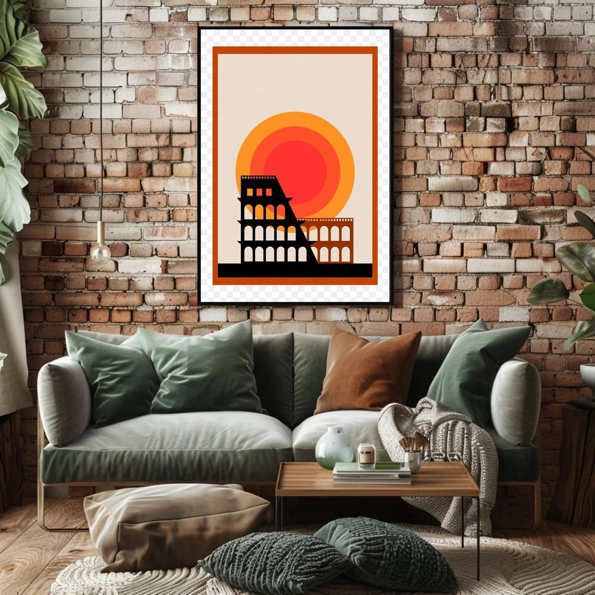 Iconic Architecture at Sunset Poster PosterGoat