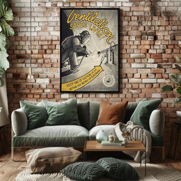 Workplace Safety Welding Ventilation Educational Infographic Poster