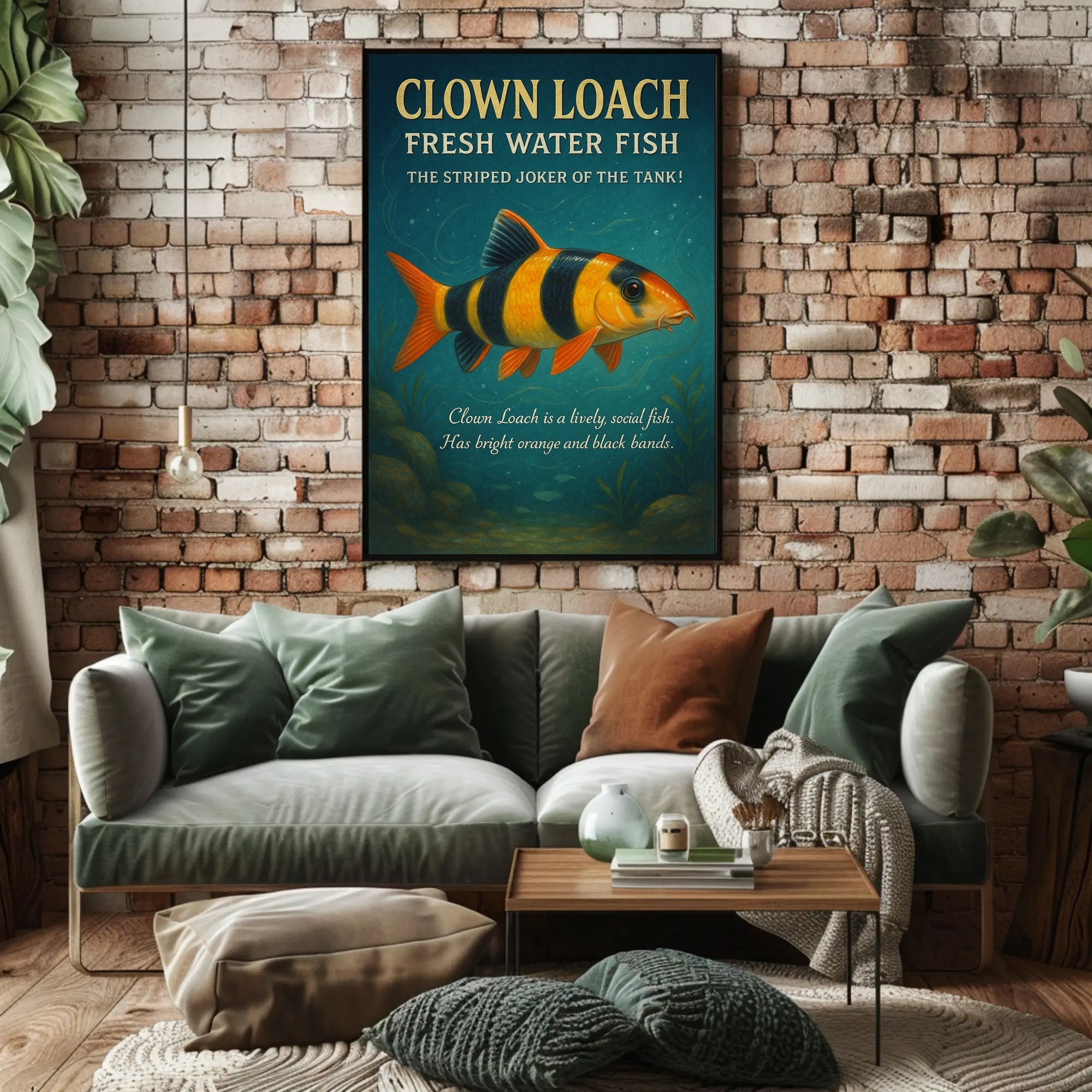 Clown Loach The Striped Joker Of The Poster