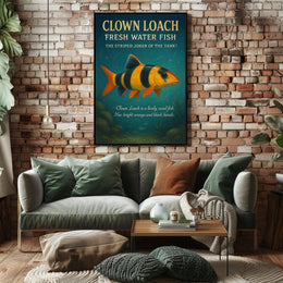 Clown Loach The Striped Joker Of The Poster
