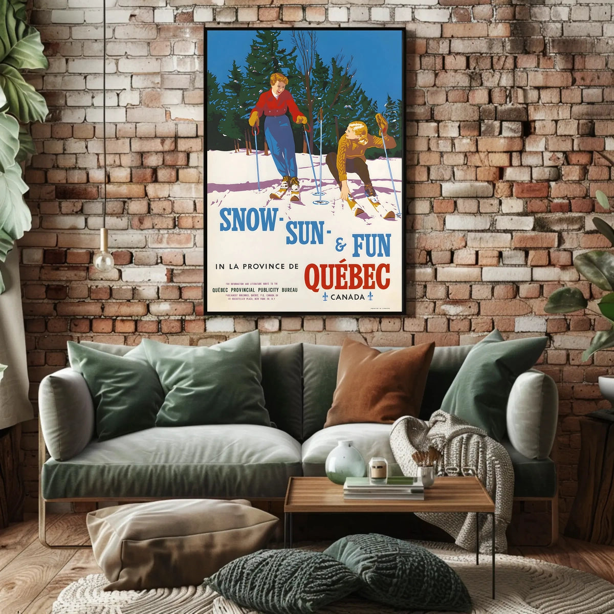 Snow, Sun, Fun In Québec Poster