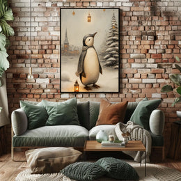 Winter Wonderland Penguin Poster