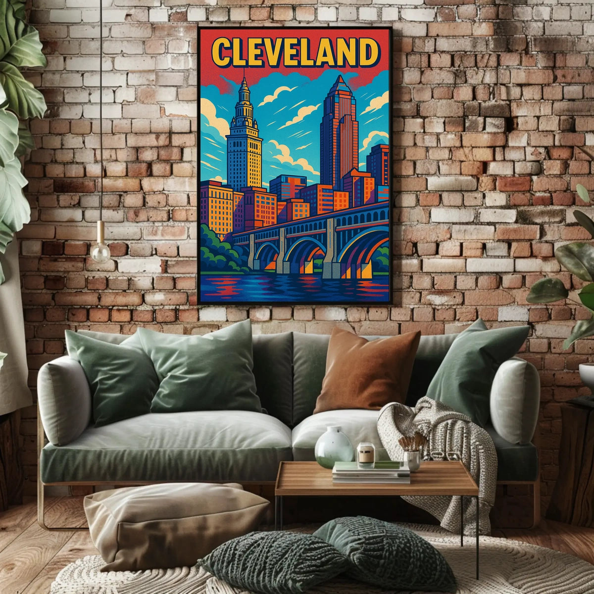 Cleveland Cityscape Poster