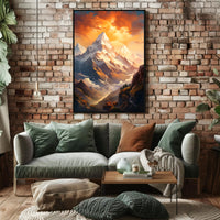 Majestic Mountain Landscape Poster