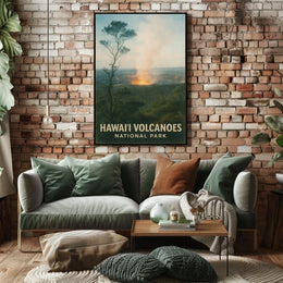 HawaiI Volcanoes National Park Poster