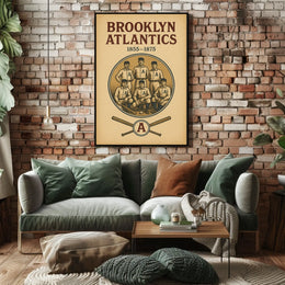 Brooklyn Atlantics Baseball Team Poster