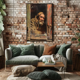Vintage Parisian Café Scene Poster