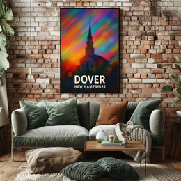 Dover New Hampshire Scenic Travel Minimalist Decor Poster