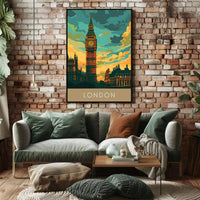 Big Ben London Travel Enthusiast's Classic Spirit Travel Poster